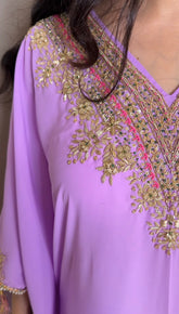 Lavendar kaftan set